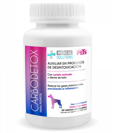 MS Carbodetox 60 Tabletas Masticables ( Carbón Activado )